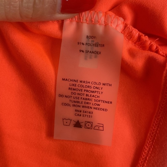 Calvin klein bright light orange performance quick dry activewear jacket NWT - Picture 10 of 11
